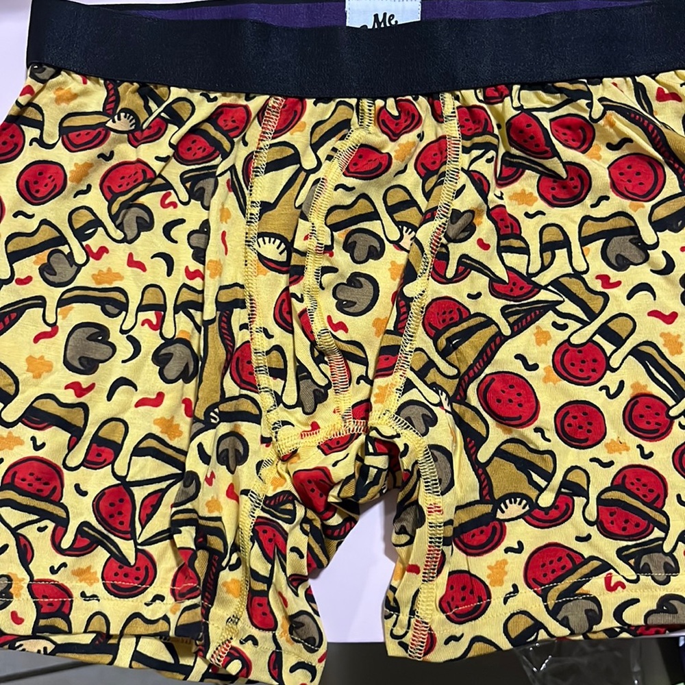 NEW MeUndies Mens SMALL Boxer briefs NEW BNWOT pizza 🍕 🩲